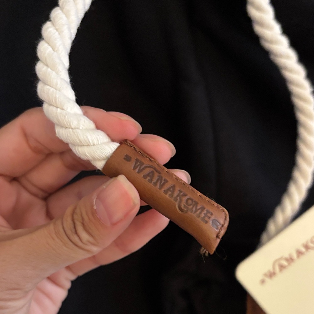 NWT Wanakome Black Joggers with White Drawstring Women’s XL IDA Terry - Picture 6 of 6